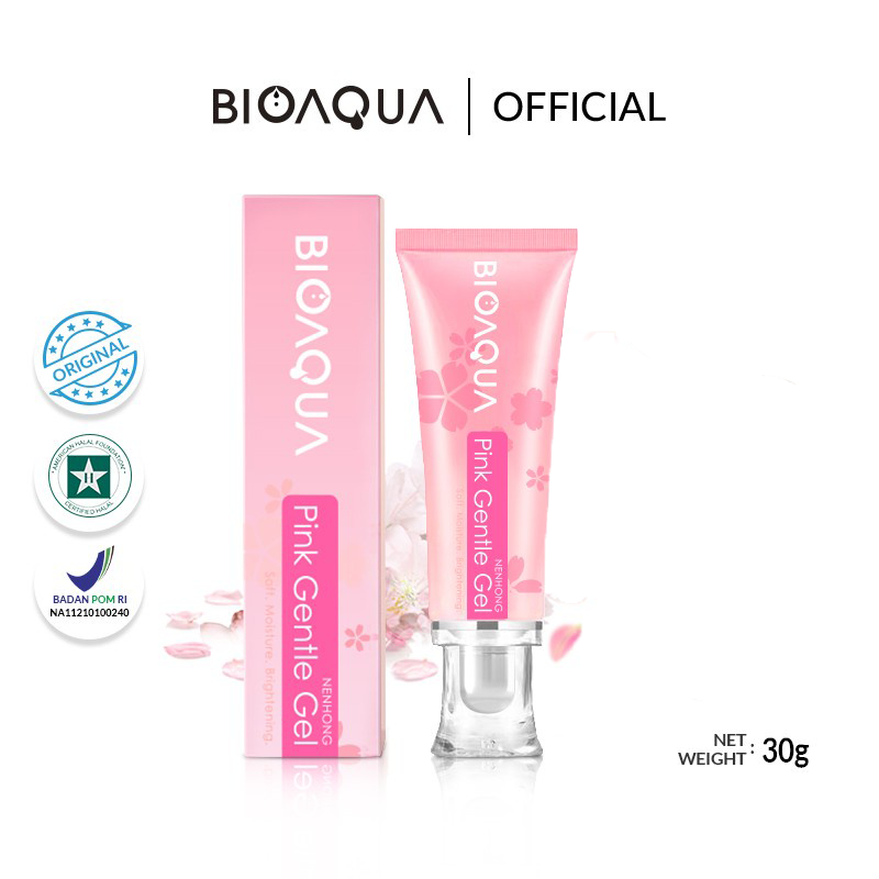 BPOM BIOAQUA Nenhong Cream 30g Warm Gentle Pink Nenhong Lip Serum / Pemerah Bibir Serum Bibir / BB