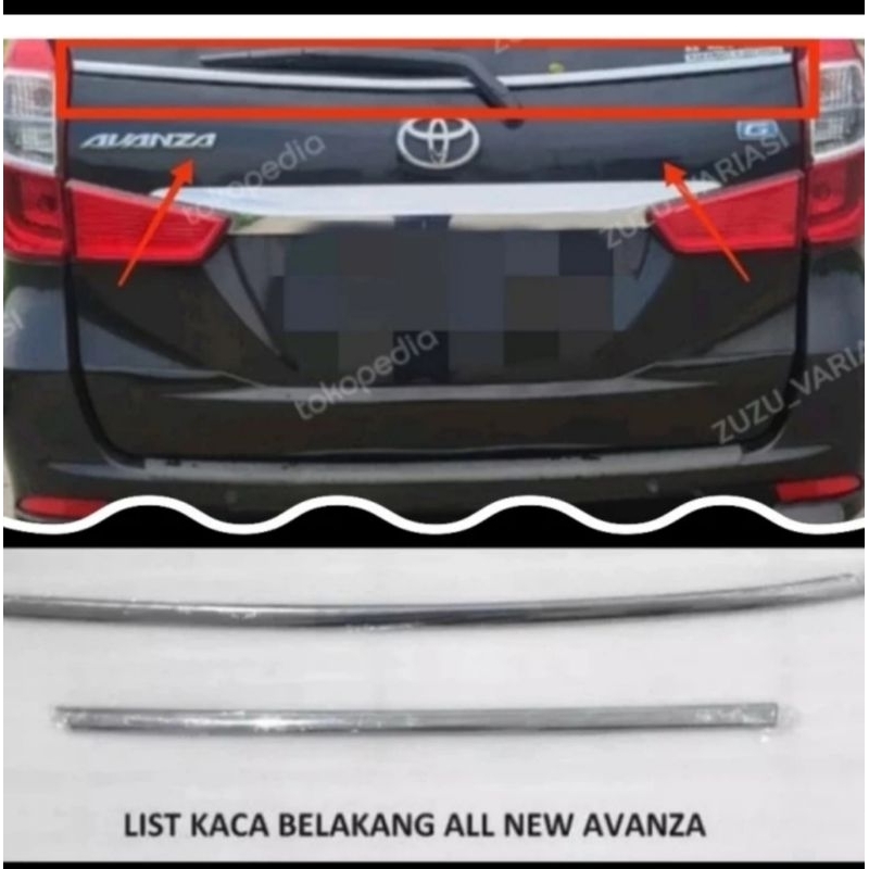 list kaca belakang all new Avanza Xenia 2012-2017 original baru