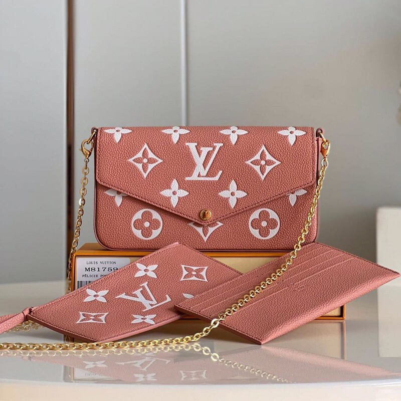 Jual lxxis vuitton felicie gm mng fuchs ORIGINAL BARU di lapak