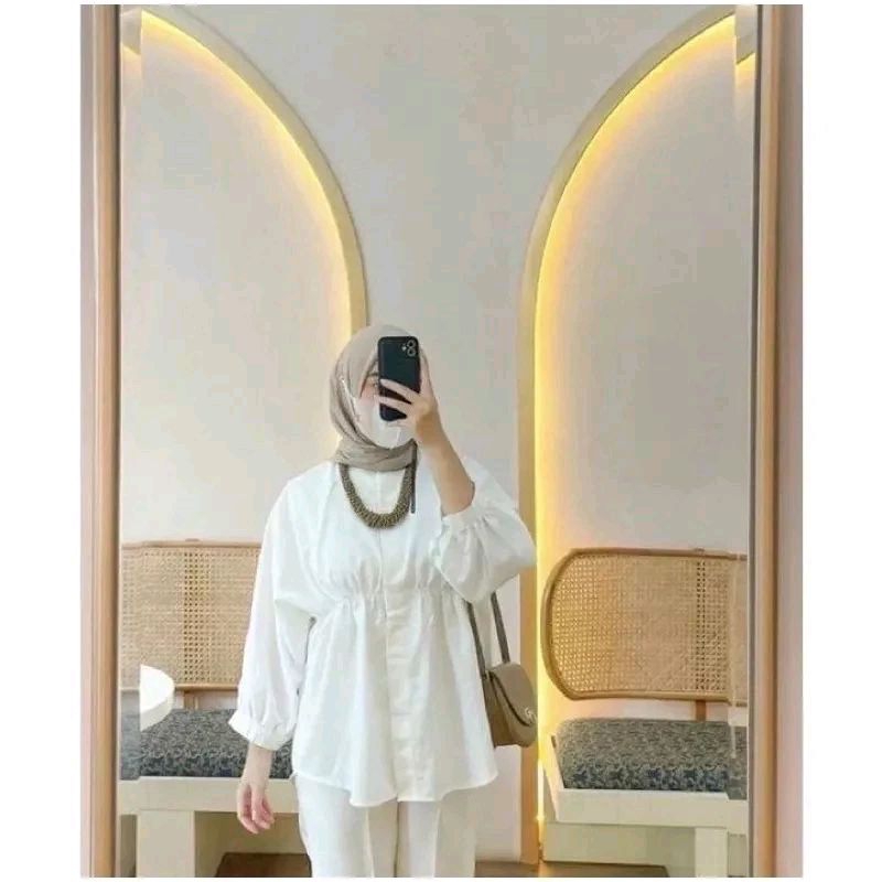 ELISABETH BLOUSE POLO LINEN ALYA BLOUSE