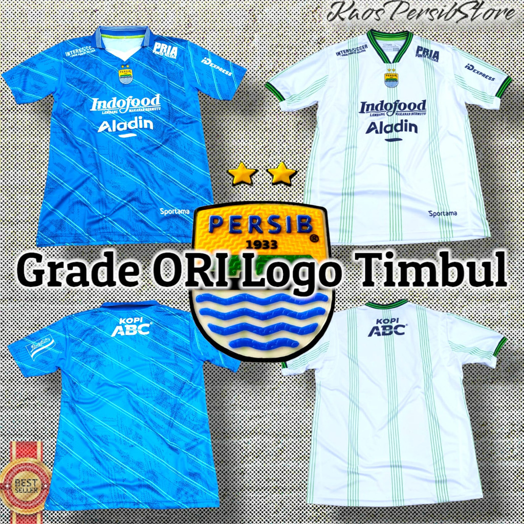 TERBARU Baju bola persib 2022 dewasa kualitas GRAD3 OR1 logo timbul 3d