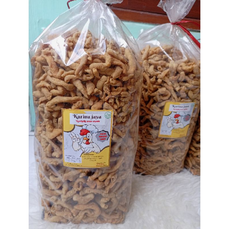 

MAKANAN RINGAN KRIPIK USUS AYAM 500g KERIPIK SNACK KILOAN GROSIR MURAH KRIPSUS SNACK CEMILAN