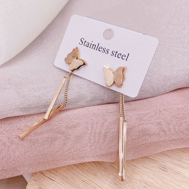 Anting Titanium Asli Premium Quality Anti karat anti alergi Stainless steel anti karat anti alergi Anting Premium Quality At18