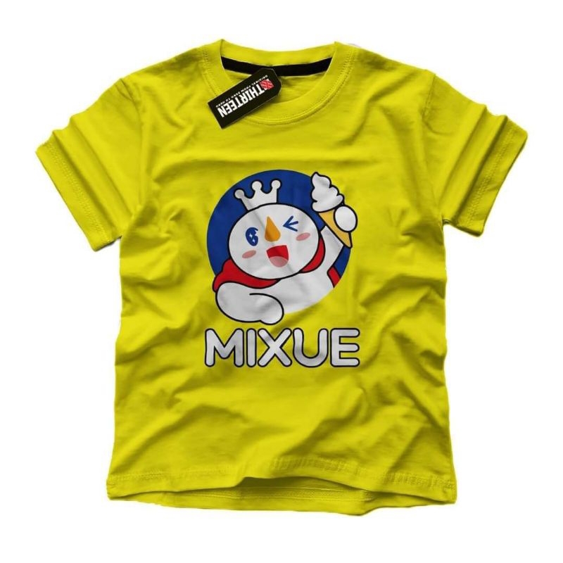 setelan anak kaos dan celana mixue