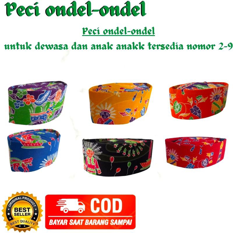 PECI ONDEL ONDEL SIZE ANAK &amp; DEWASA VARIAN WARNA