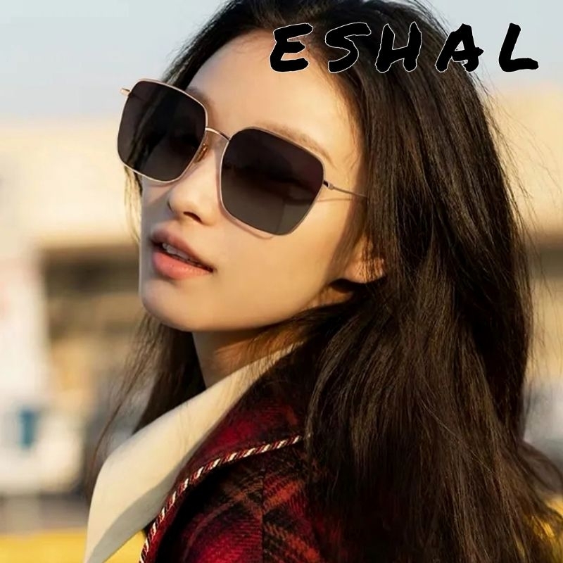 Kacamata Kotak Besar Frame Besi | Kacamata Hitam Pria Wanita _ Kacamata Retro Black Brown