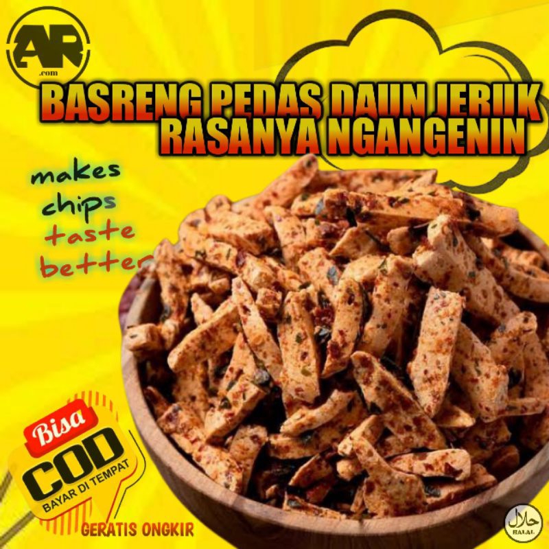 

1kg basreng pedas daun jeruk | basreng original | basreng sultan bumbu melimpah