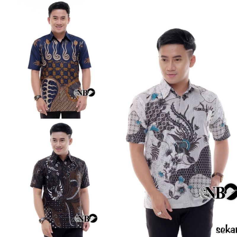 BAJU BATIK PRIA ABADI BATIK KEMEJA BATIK PRIA LENGAN PENDEK