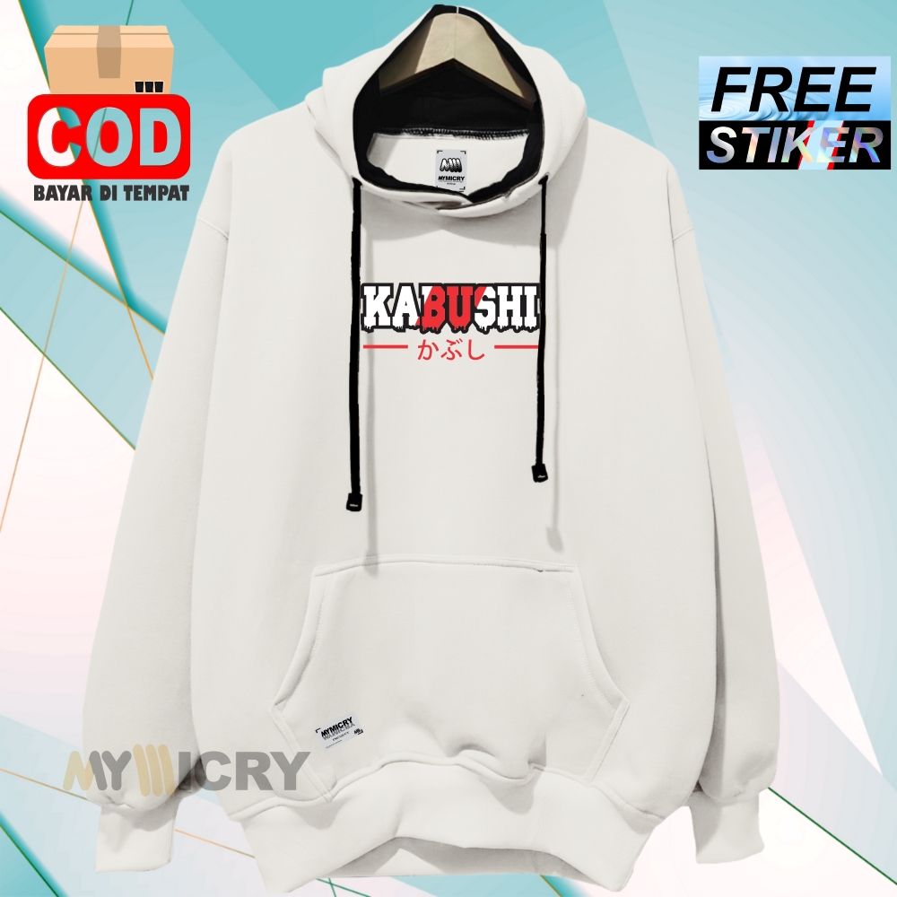 Sweater Hoodie Pria Japanese Putih Aestethic Brand Mymicry Kabhusi Premium Jaket Hoodie Cowok Cewek Berkualitas Bahan Tebal Terbaru