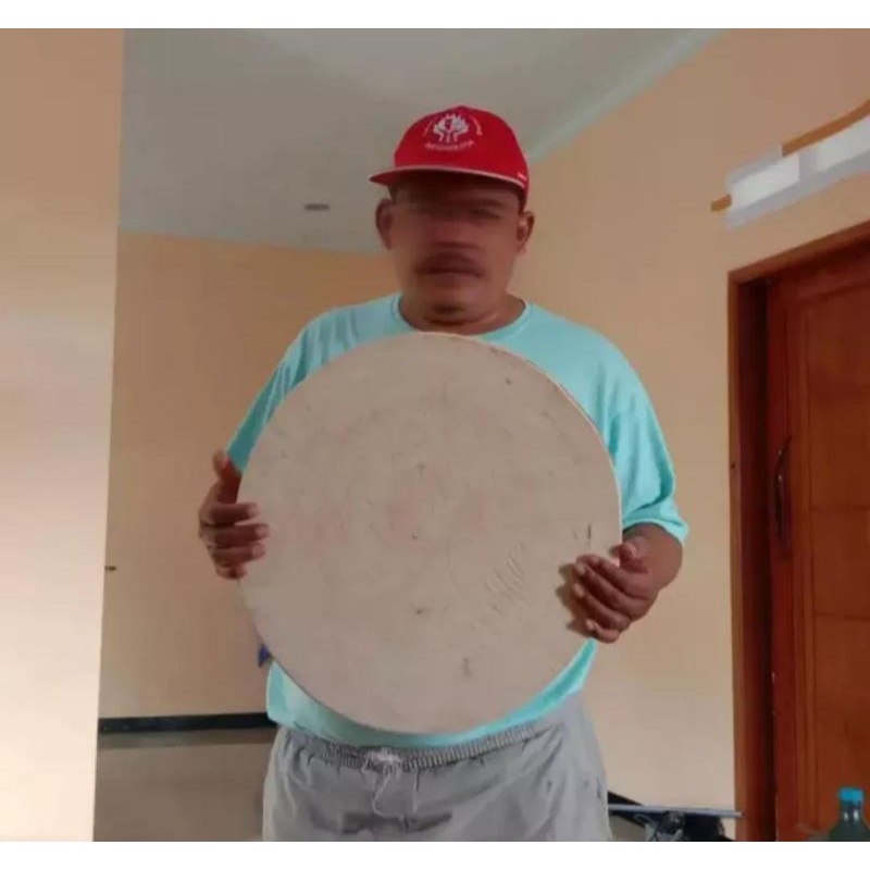 talenan daging asli kayu asem diameter 50 cm / talenan tebal 8 cm/ talenan kayu bulat.