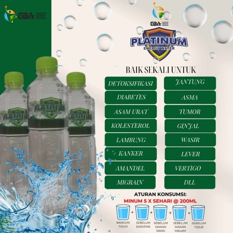 

AIR GES PLATINUM/AIR PLATINUM/ENERGY WATER/AIR KESEHATAN