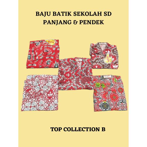 BAJU BATIK CUSTOM SD SMP & SMA PANJANG DAN PENDEK