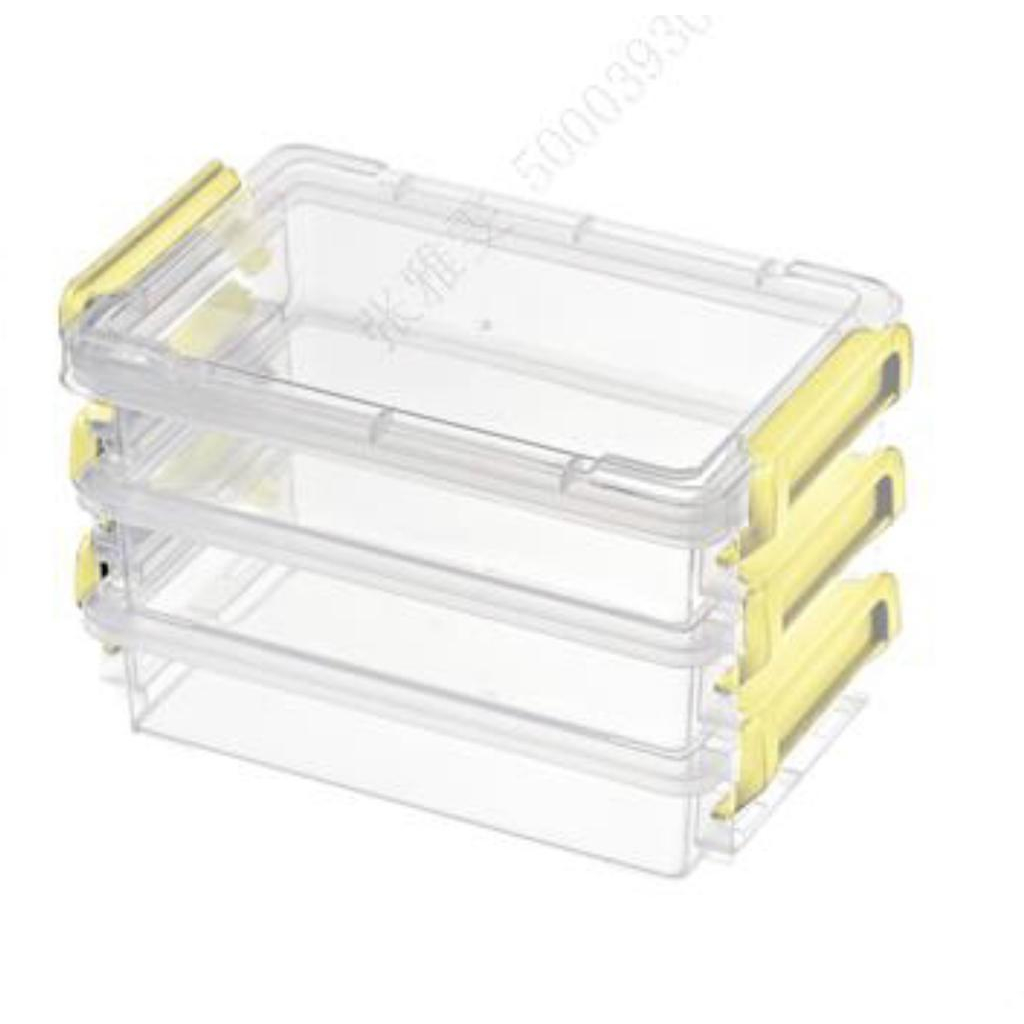 Miniso Storage Box With Lid Kotak Penyimpanan 3pcs Susun