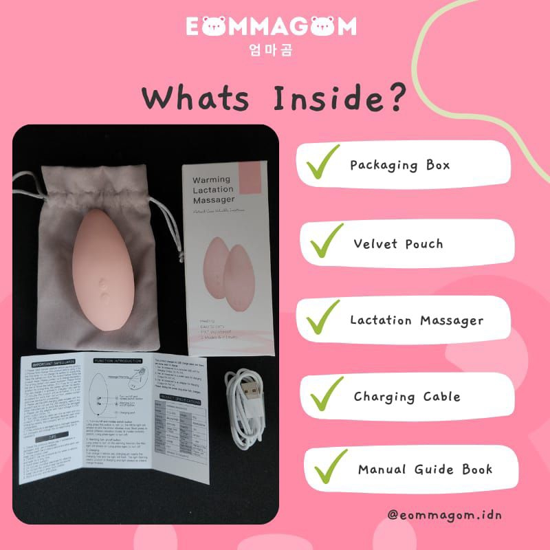 Luna Lactation Massager / LUMAMA / EOMMAGOM alat pelancar asi breastfeeding mom