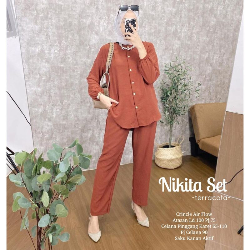 NIKITA SETELAN BAJU WANITA TERBARU