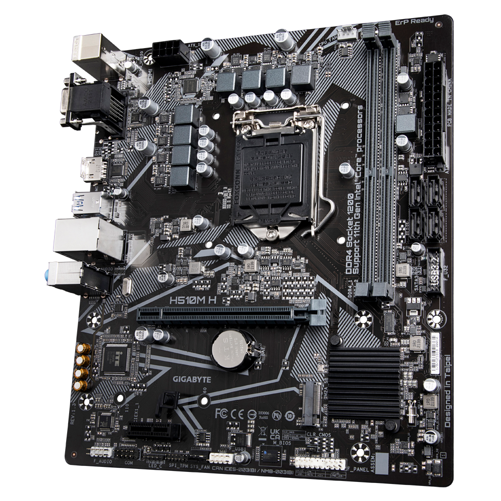 Motherboard Gigabyte H510M H (Socket Intel LGA 1200, Gen 11, Gen 10)