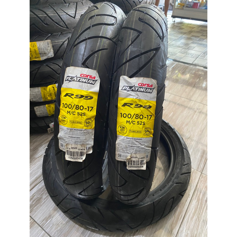 Ban Corsa Platinum 100/80 ring 17 Tubeless R99