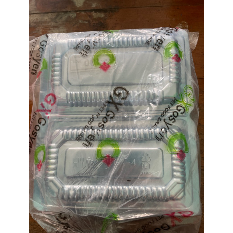 Mika Plastik ukuran 4 isi 100pcs / mika kue / mika makanan
