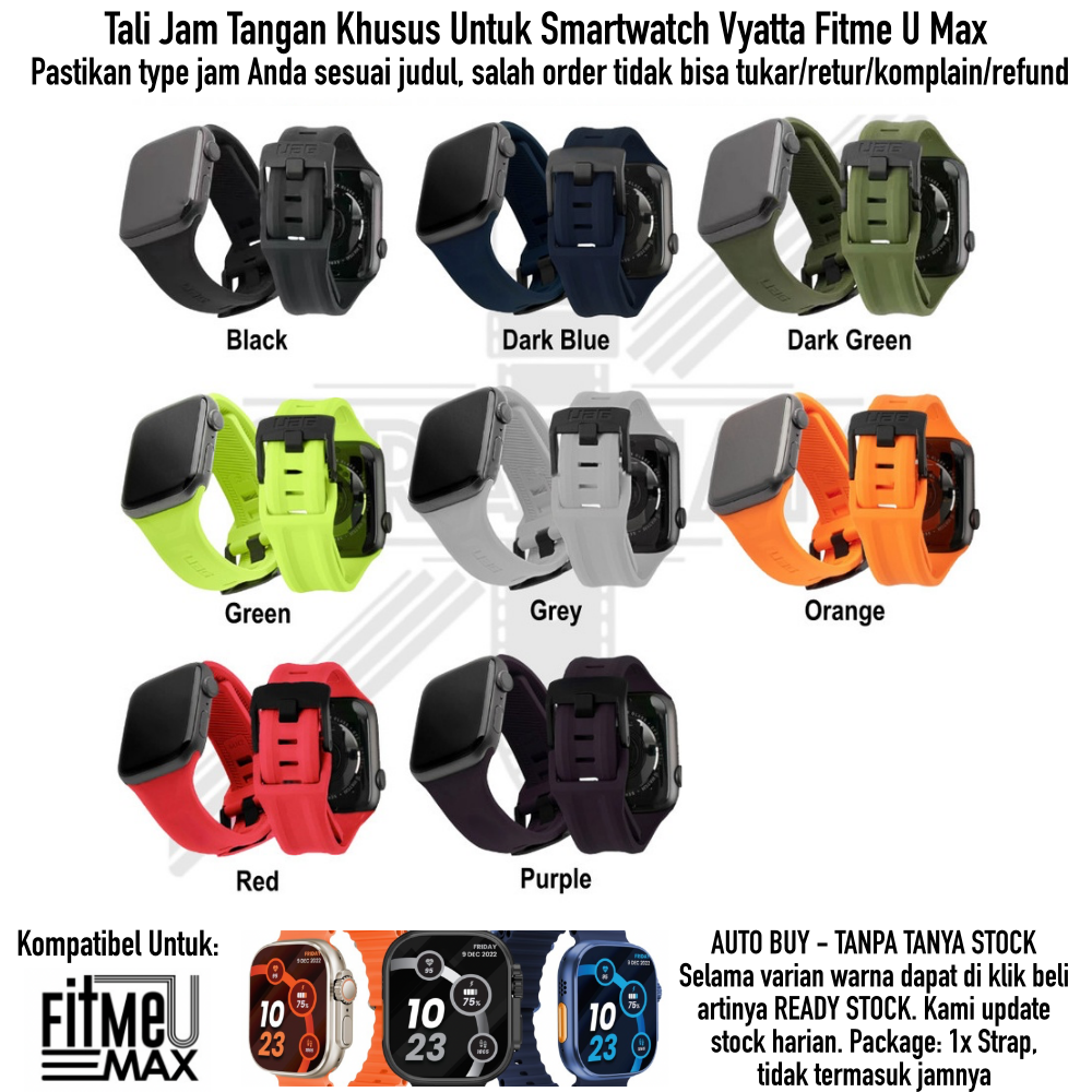 Tali Jam Tangan Smartwatch Vyatta Fitme U Max - UAG Scout Strap Pria