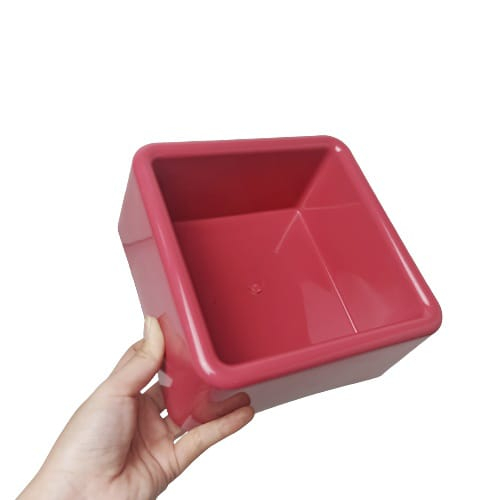 Tempat Makan Single Kotak Besar / Wadah Pakan / Pet Bowl Kucing &amp; Anjing Murah