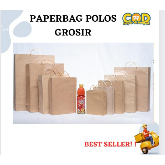 

PAPER BAG COKLAT POLOS - PAPERBAG POLOS - TAS KERTAS COKLAT