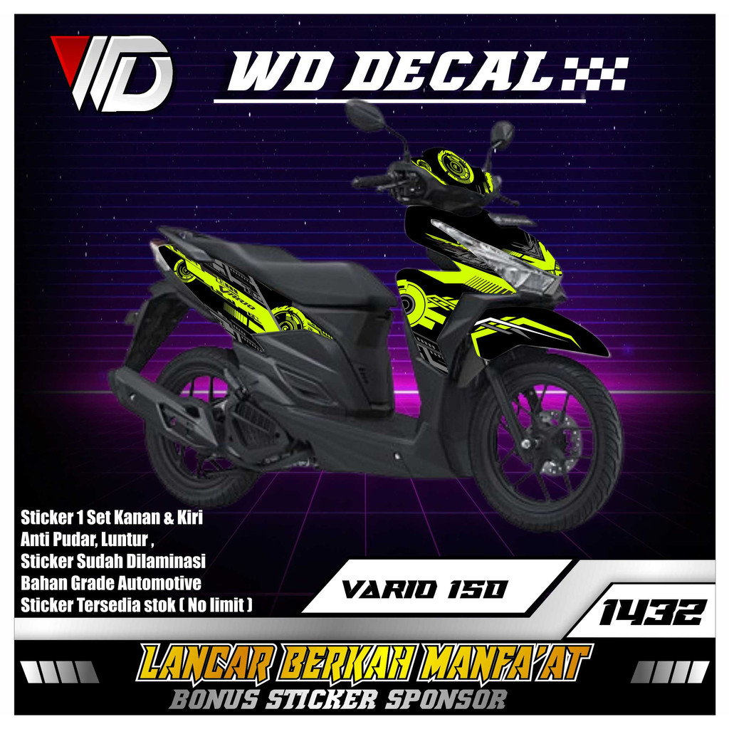 01432 DECAL SEPEDA MOTOR HONDA VARIO 125 LED