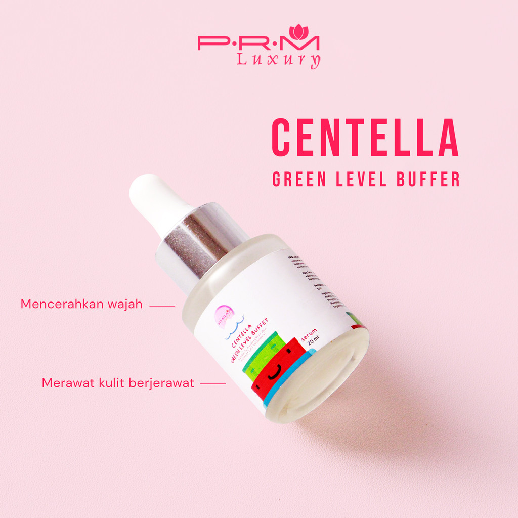 PRM LUXURY BPOM Serum centella level buffet PRM Luxury/ serum acne / bekas jerawat/ whitening/serum wajah/ serum muka