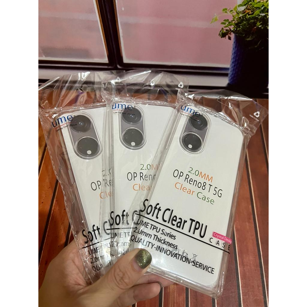 CASE CLEAR OPPO RENO 8T 5G SOFTCASE TRANSPARAN PELINDUNG CAMERA BENING