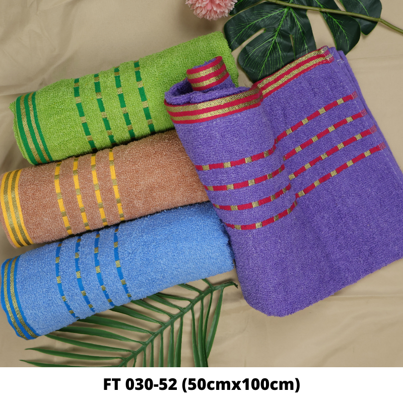 Handuk mandi katun 50 x 100 cm / handuk dewasa / motif tebal dan lembut [FT029-24] [FT 466] [FT 030-52]