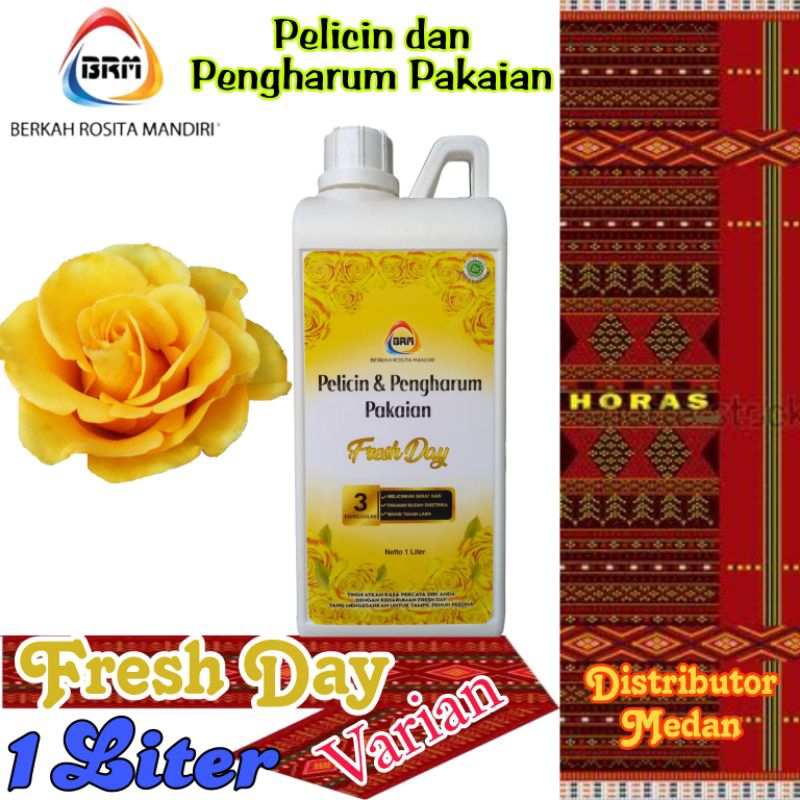 PROMO Pewangi Pakaian Mawar: BRM Khusus Sumut : Varian Fresh Day / Kuning: Kemasan Jerigen 1 Liter