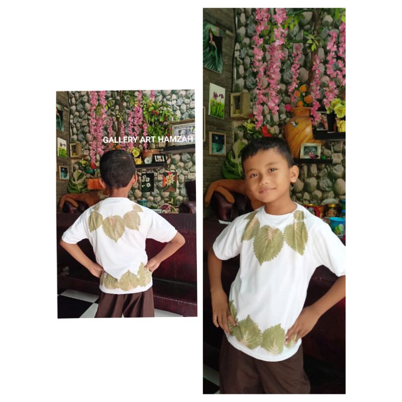 kaos ecoprint anak GRADE A