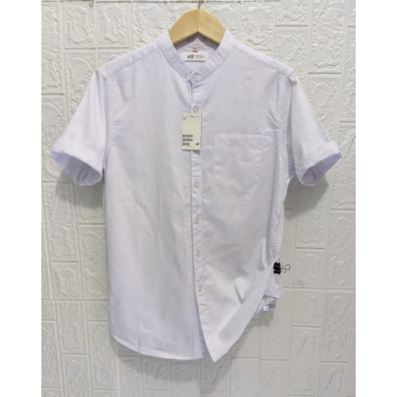 Kemeja shanghai pria | Atasan kemeja koko | Kemeja shanghai putih pria | Kemeja koko shanghai