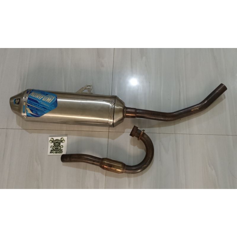 knalpot norifumi rocket 4 stainless original KLX dtraker second