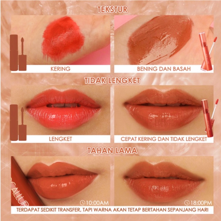 BPOM Jelly Clear Dewy Lip Tint Tahan lama Lipstick