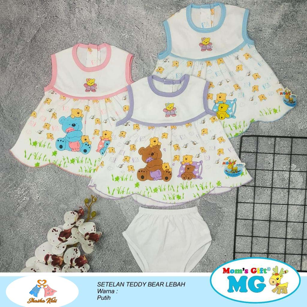 [MG-55] Baju Bayi Perempuan/Setelan Perempuan mom gift cantik motif bunga 0-6 bln