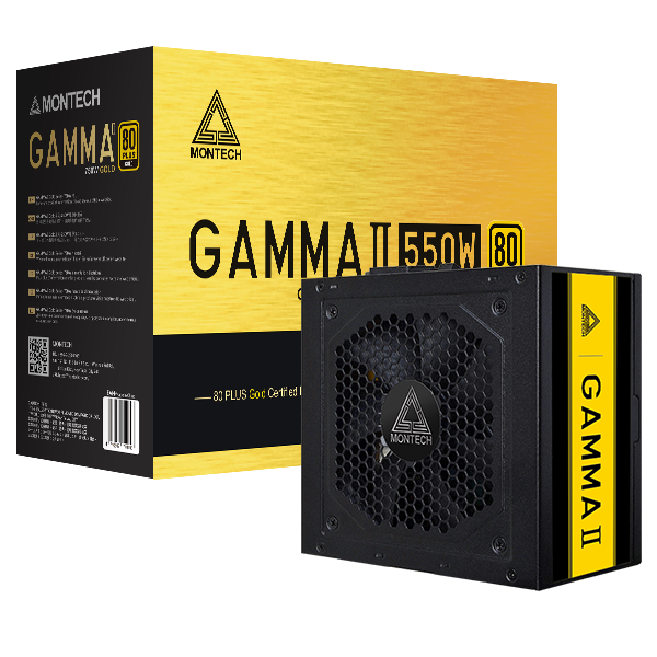 Montech GAMMA II 550 550Watt 80 Plus Gold Power Supply