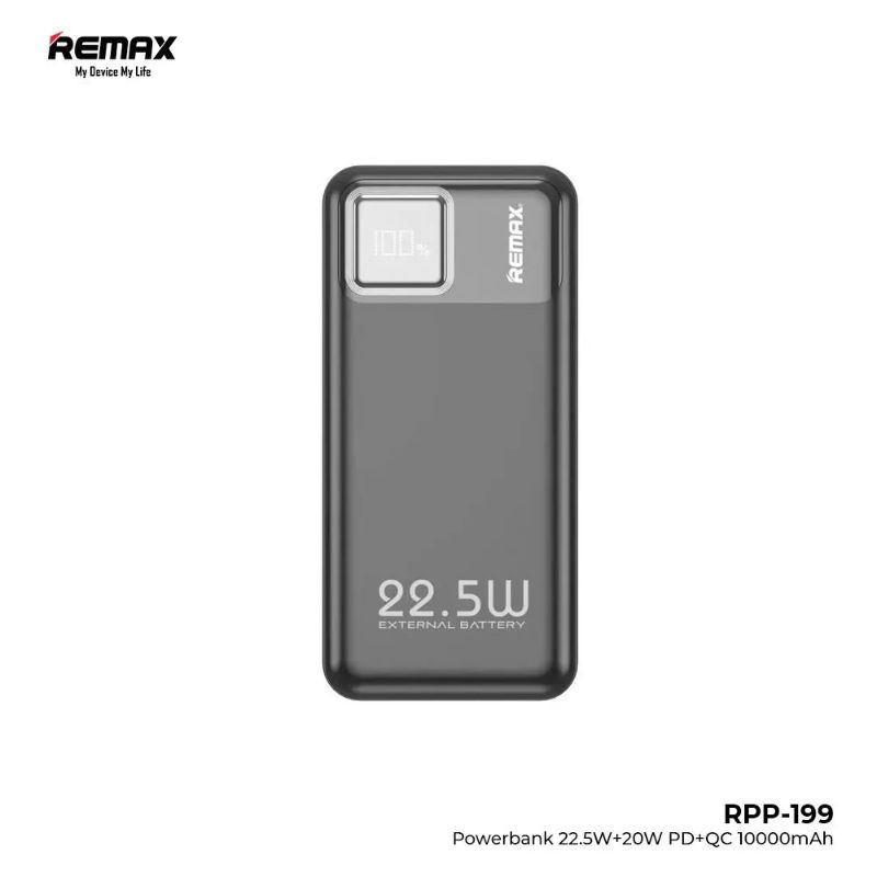 Remax RPP-199 Powerbank 10000mAh QC 3.0+PD 22,5W Digital Display