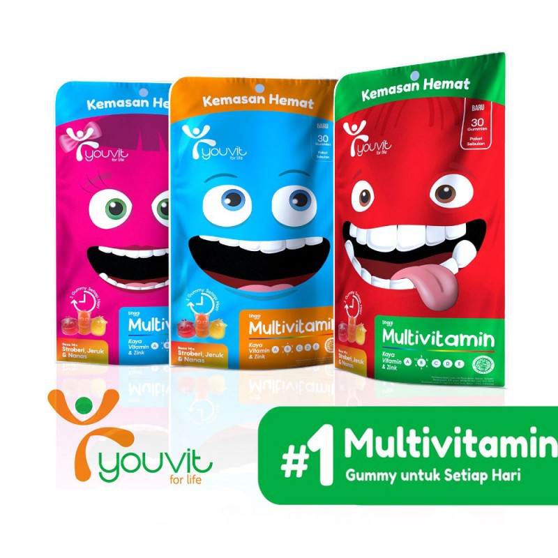 YOUVIT SERIES MULTIVITAMIN DEWASA ANAK OMEGA GUMMY
