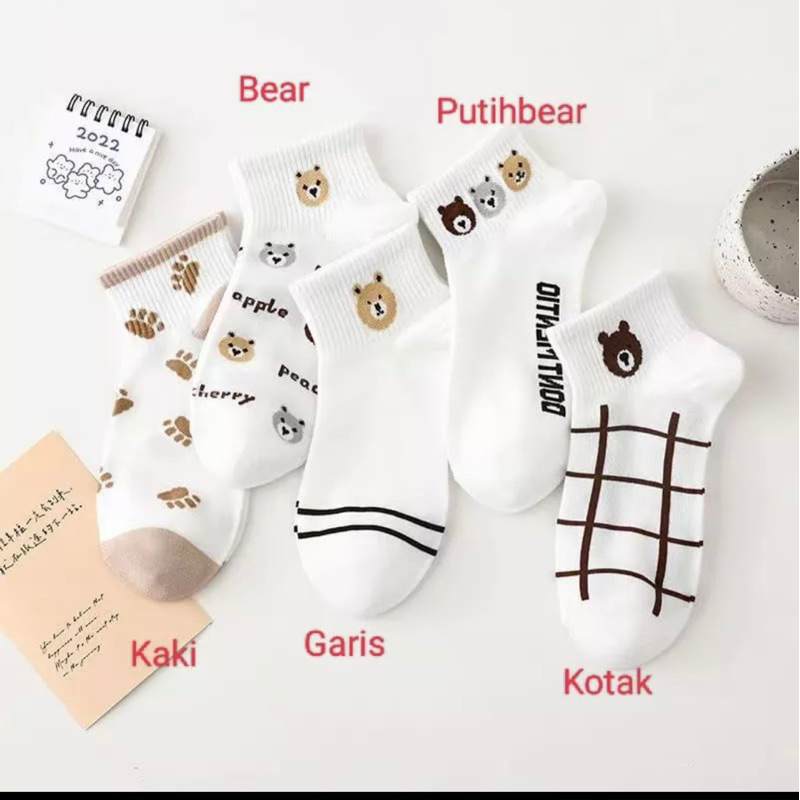 Kaos kaki BEAR PREMIUM IMPORT / Kaos kaki Bear pendek UNISEX