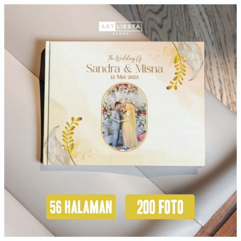 ( 2 HARI JADI ) Photobook Wedding / Album Foto Hardcover / Megazine / 56 Halaman / 250 Foto