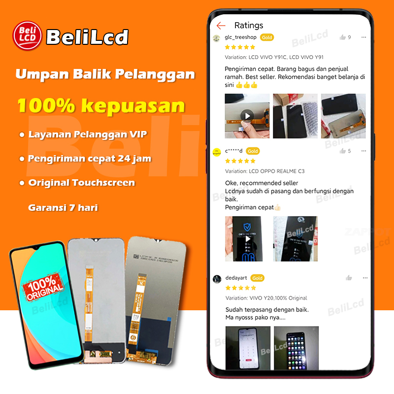 [ORIGINAL] LCD Xiaomi Redmi 5A Fullset Touchscreen HD Touch Screen Suku Cadang Pengganti Digitizer