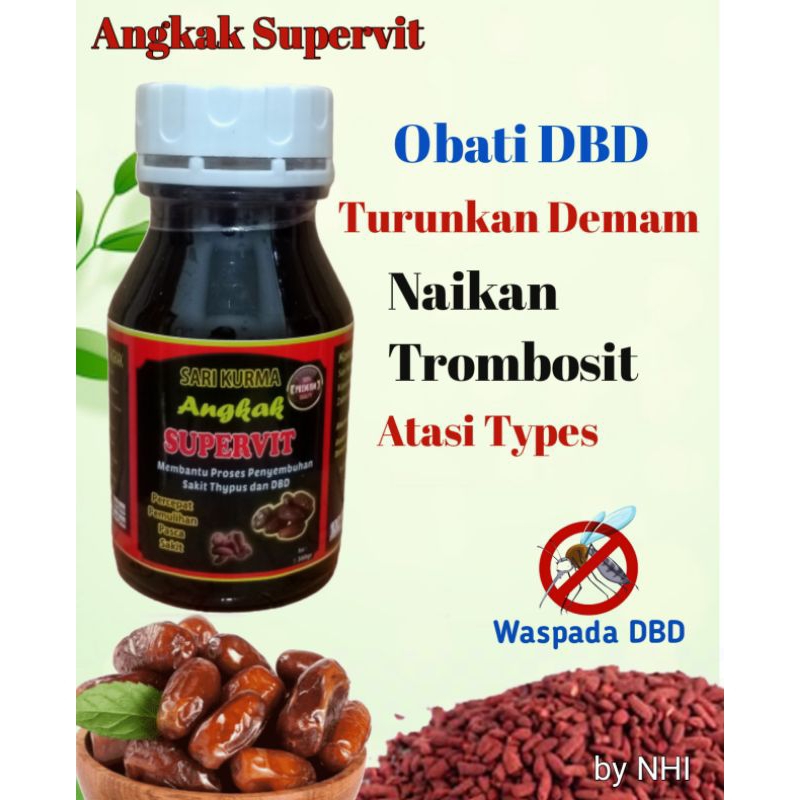 DBD Thypus Trombosit- Sarikurma Angkak SUPERVIT Turunkan demam Tingkatkan Trombosit dan Obati Sakit 