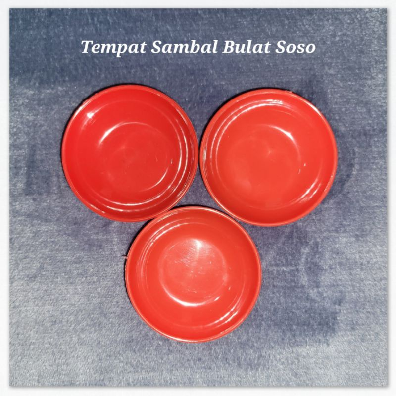 Piring Sambal Semi Melamin SOSO / Tempat Sambel / Bumbu