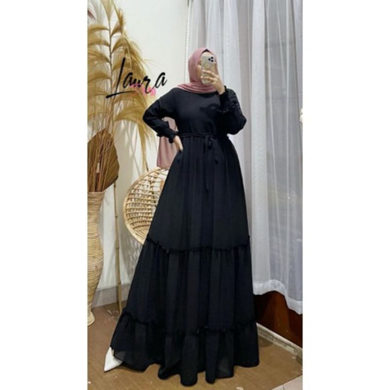 gamis muslim salsabila dress wanita gamis ceruty babydol gamis muslim pakaian wanita baju muslim