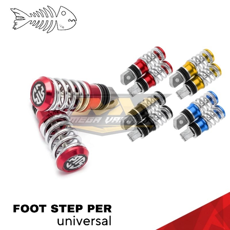 STEP PER  FOOT STEP MODEL PER KHARISMA SUPRA BEAT MIO SCOOPY UNIVERSAL SEMUA MOTOR BEBEK DAN MATIC