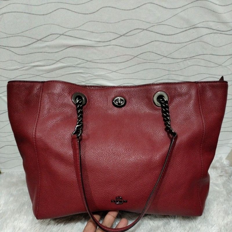 Tas Tote Coach Turnlock Original