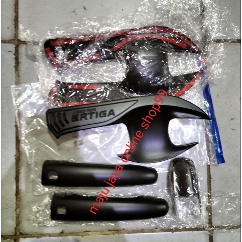 COVER HANDEL PINTU LUAR + MANGKOK ALL NEW ERTIGA . ERTIGA XL7 SET HITAM