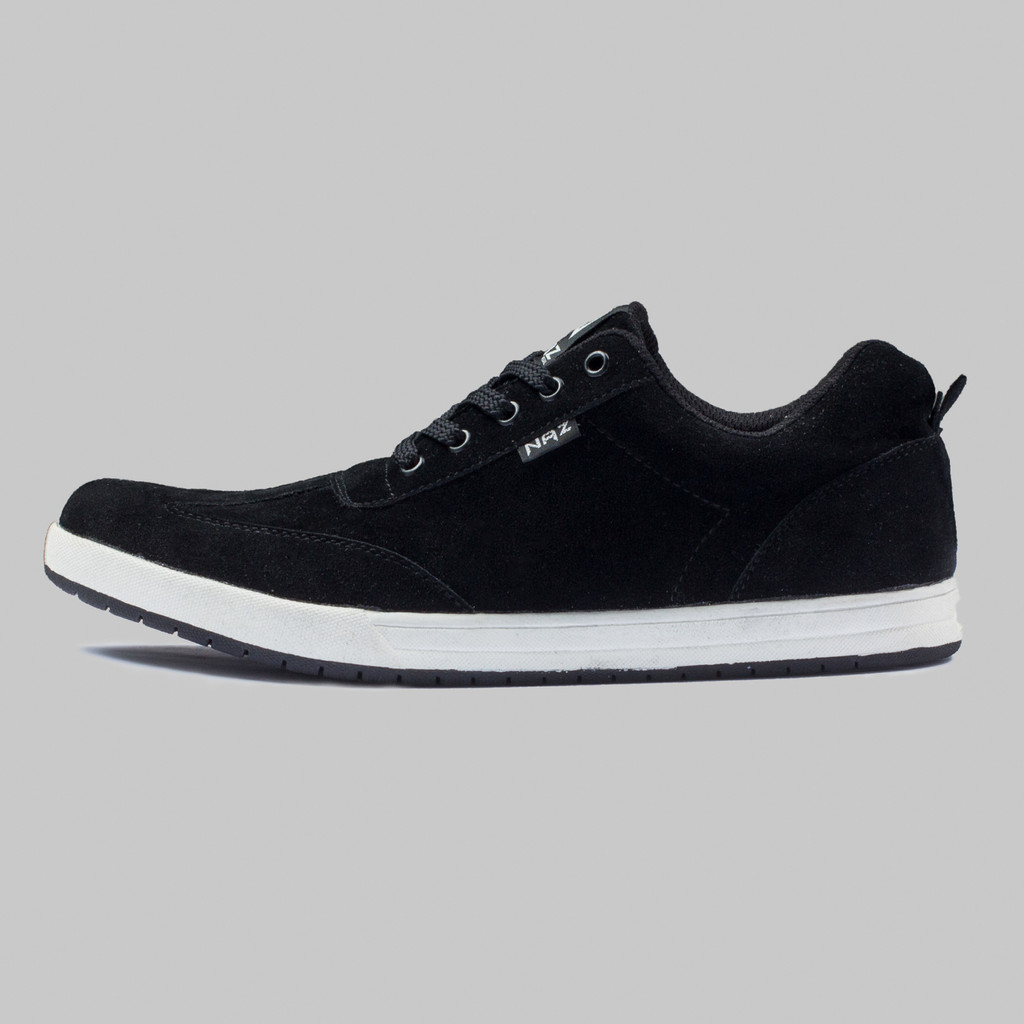 Sepatu Sneakers Pria Naz Casual Stylish Trendi Kerja Kuliah Hangout Travelling Austin Hitam Original