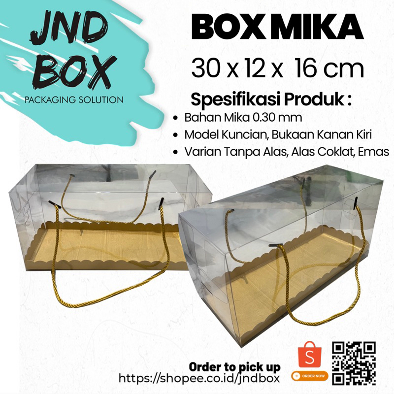 Box Mika Doskue 30 x 12 x 16 cm (Min Order 2 Pcs)