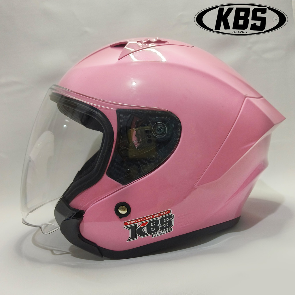 KBS Hakai PINK Gloss SOLID / Helm Half Face Dewasa Untuk Pria Dan Wanita SNI DOT COD